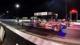 Kat Moller Jet Dragster Run in Tucson Feb 2015 IHRA Nitro Jam