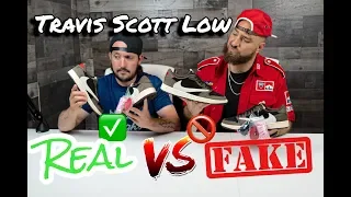 REAL vs FAKE! Travis Scott Jordan 1 Low!