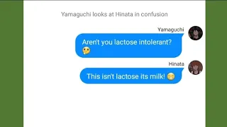 Hinata's Lactose Intolerance* | Haikyuu texts skit video |