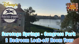 Disney's Saratoga Springs - DVC Preferred View Congress Park 2 Bedroom Lock-off Villa -Rm 2812/2814