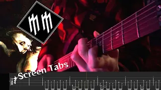 Marilyn Manson- The Nobodies Guitar Cover + Screen Tabs