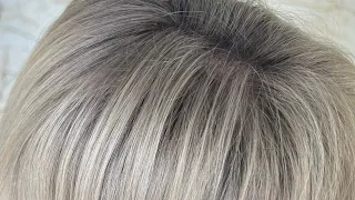 Тотал-блонд с затемнением корней