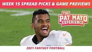 2021 Week 15 Picks Against The Spread, Game Picks, NFL Game Previews | Cust Corner Mini