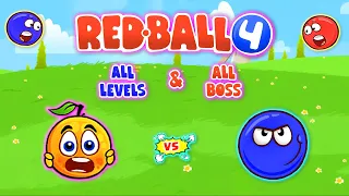 Red Ball 4 | Orange Ball Vs Blue Ball with All Levels | All Boss | Full Gameplay