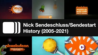 Nick Sendeschluss/Sendestart History (2005-2021)