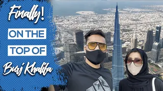 Visiting Burj Khalifa's Top | World's Tallest Building | Pakistani Couple in Dubai | Sheikh Studios