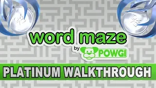 Word Maze by POWGI Platinum Walkthrough | PS4 & Vita Trophy Guide | Crossbuy