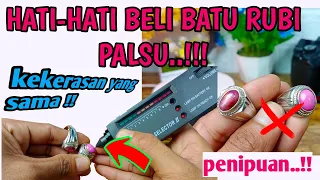 Perbedaan batu rubi asli dengan yang palsu[batumulia permata..!!