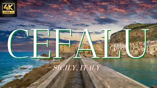 Cefalu Sicily Italy: The Beautiful Sicilian city with Drone Tour, Aerial in 4k