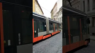 Prague 🇨🇿 trams 🚋🚋 #shorts #prague #tram #street