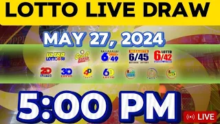 PCSO LOTTO RESULT TODAY 5PM DRAW MAY 27,2024
