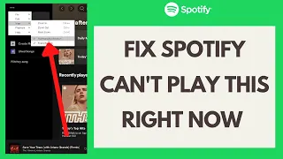 How to Fix Spotify Can't Play This Right Now