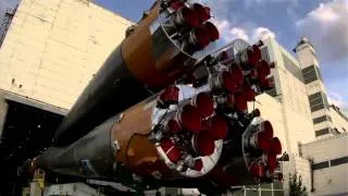 Expedition 31 32   Soyuz TMA 04M Rocket Mating and Rollout to the Launch Pad in Baikonur Kazakhstan