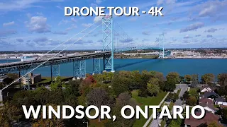 Windsor Unveiled: A Majestic 4K Drone Journey Through Ontario's Crown Jewel