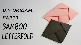 How To Make A Bamboo Letterfold With Origami Paper Step By Step Instructions