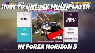 How To Unlock Multiplayer In Forza Horizon 5! How To Play With Friends Online!