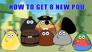 UPDATE PIRATE - How To Get 8 NEW POU BADGES in Find The Pou - ROBLOX