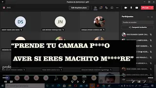 🤬🤬🤬PROFESOR CRITICA E INSULTA 😤😤😤A SUS ALUMNOS EN VIVO POR ZOOOM