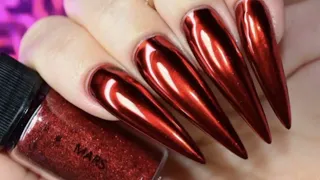 How To Grow Long mirror Nails.| How to design mirror nails💅best ideas