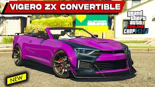 Vigero ZX Convertible NEW DLC CAR | Best Customization & Review | GTA 5 Online | Chevrolet Camaro