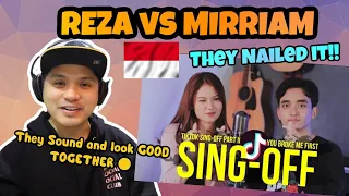 REZA DARMAWANGSA VS MIRRIAM EKA - SING OFF TIKTOK P2 [You Broke Me First, De Yang Gatal Sa -REACTION