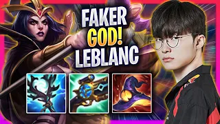 FAKER IS A GOD WITH LEBLANC! - T1 Faker Plays Leblanc MID vs Hwei! | Season 2024