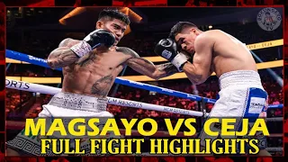 👊🇵🇭MARK MAGSAYO VS JULIO CEJA Full Fight Highlights | Devastating Knockout