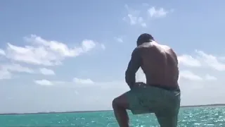 Randy Orton's Wife Gives Him The RKO On The Beach