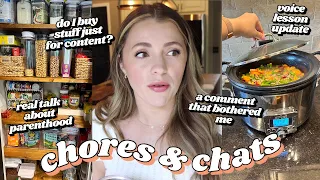 Chores & Chats 🧹🧺  productive vlog + answering your 🔥 questions