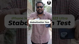 Samsung Galaxy S23 Ultra vs iPhone 14 Pro Stabilisation Test - Which is Better? #shorts