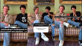 Edvin Rydings and Omar Rudberg [Young Royals Wilhelm & Simon] Netflix Q&A