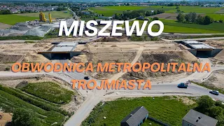 Obwodnica Metropolitalna Trójmiasta - Węzeł Miszewo 18.05.24 | 4K | dji mini 3 pro | dron