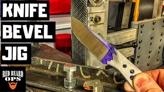 Simple Knife Making Bevel Jig - Easy to Make... Yet Solid!