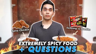 EXTREMELY SPICY FOOD + Q&A | HASH ALAWI