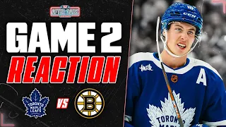 Maple Leafs vs Boston Bruins LIVE POST GAME feat. Nick Alberga | Round 1, Game 2 REACTION