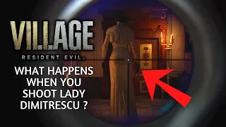 WHAT HAPPENS WHEN YOU SHOOT LADY DIMITRESCU IN THE FACE AND BUTT ? 😉 | RESIDENT EVIL 8 VILLAGE