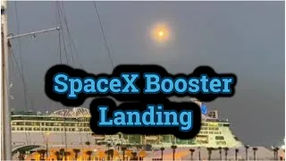 SpaceX Landing at Cape Canaveral - Wait for the Sonic Boom at the End