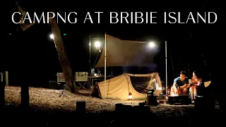 Epic camping at Bribie Island Ocean beach Queensland