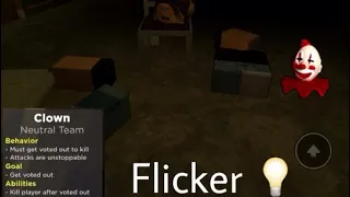 Roblox Flicker Clown role