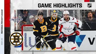 Capitals @ Bruins 1/20/22 | NHL Highlights