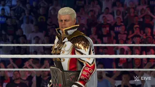 WWE 2K24 Cody Rhodes vs. Randy Orton Universal Championship Match SmackDown