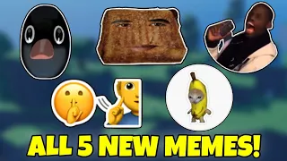 How to get ALL 5 NEW MEMES in Find The Memes [240] MEWING OBAMA GRILLED CHEESE BANANA CAT HA Roblox