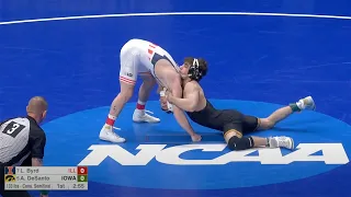 133lbs Austin DeSanto (Iowa) vs Lucas Byrd (Illinois)