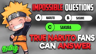 Naruto impossible questions | True Naruto fans can answer | Naruto tamil