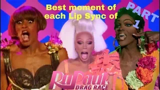 Best moment of each LIP SYNC of RPDR // PART 1