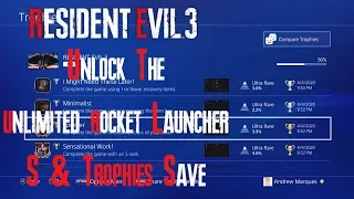 Resident Evil 3 Remake - Easy Unlock S Rank & Sprinter, Minimalist Save (Unlock 4 Trophies) Download