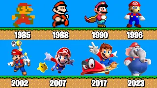 EVOLUÇÃO INCRÍVEL DO SUPER MARIO