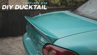 Finishing DIY Custom Ducktail Spoiler