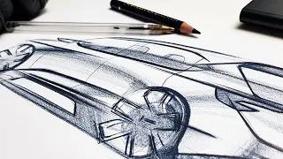 Professional Car Design Sketching!