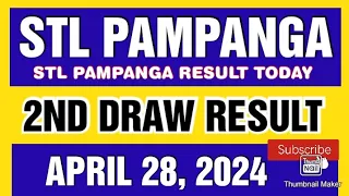 STL PAMPANGA RESULT TODAY 2ND DRAW APRIL 28, 2024  4PM
